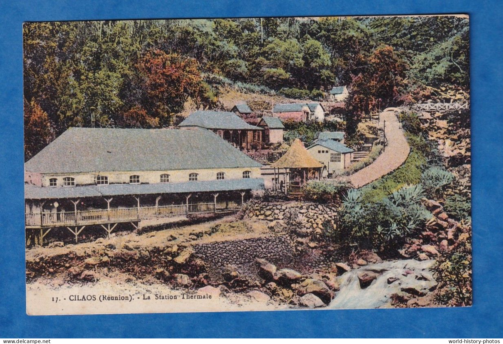 CPA - île De La Réunion - 1947 - Timbre Réunion Du Tchat Au Rhin , Poste Aérienne - Par Avion - G. Amphoux Saint Denis - Covers & Documents