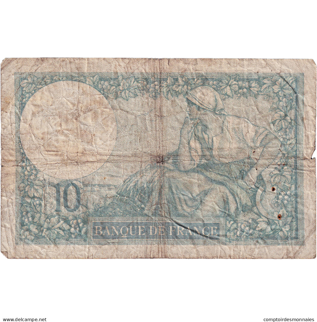 France, 10 Francs, Minerve, 1932, D.66224, B, Fayette:6.16, KM:73d - 10 F 1916-1942 ''Minerve''