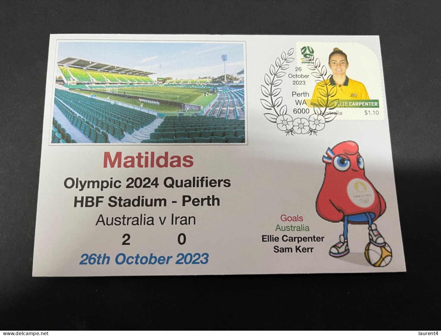 27-10-2023 (5 U 27) Australia (2) V Iran (0) - Matildas Olympic 2024 Qualifiers (match 1) 26-10-2023 In Perth - Sommer 2024: Paris