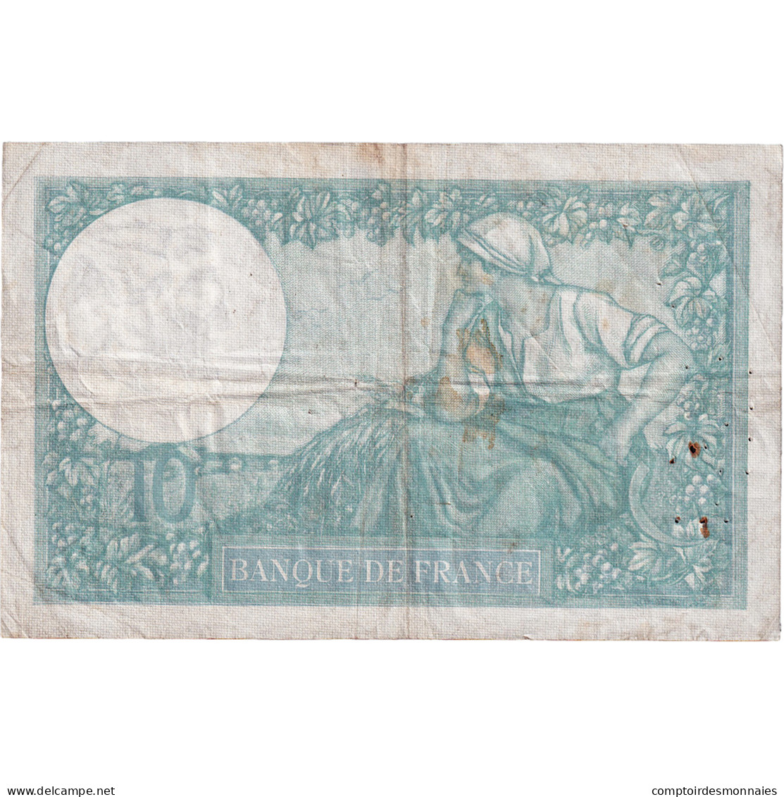 France, 10 Francs, Minerve, 1940, Z.79322, TB+, Fayette:7.20, KM:84 - 10 F 1916-1942 ''Minerve''