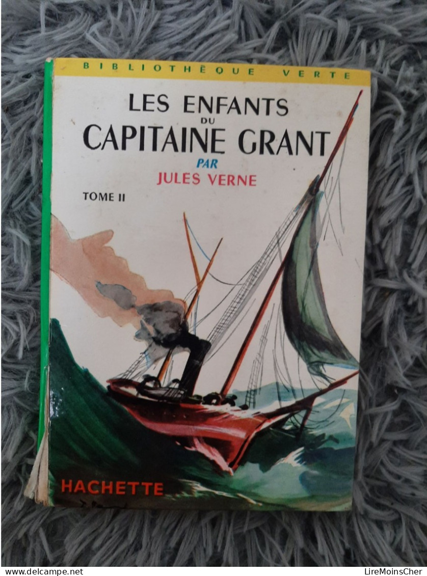 LES ENFANTS DU CAPITAINE GRANT TOME 1 & 2 - JULES VERTE BIBLIOTHEQUE VERTE ROMAN JEUNESSE AVENTURE - Biblioteca Verde