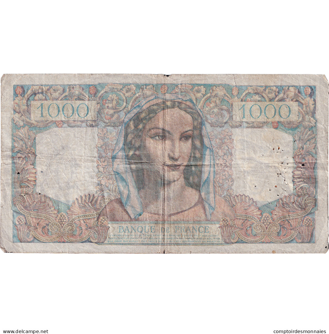 France, 1000 Francs, Minerve Et Hercule, 1946, B.296, TB+, Fayette:41.15 - 1 000 F 1945-1950 ''Minerve Et Hercule''