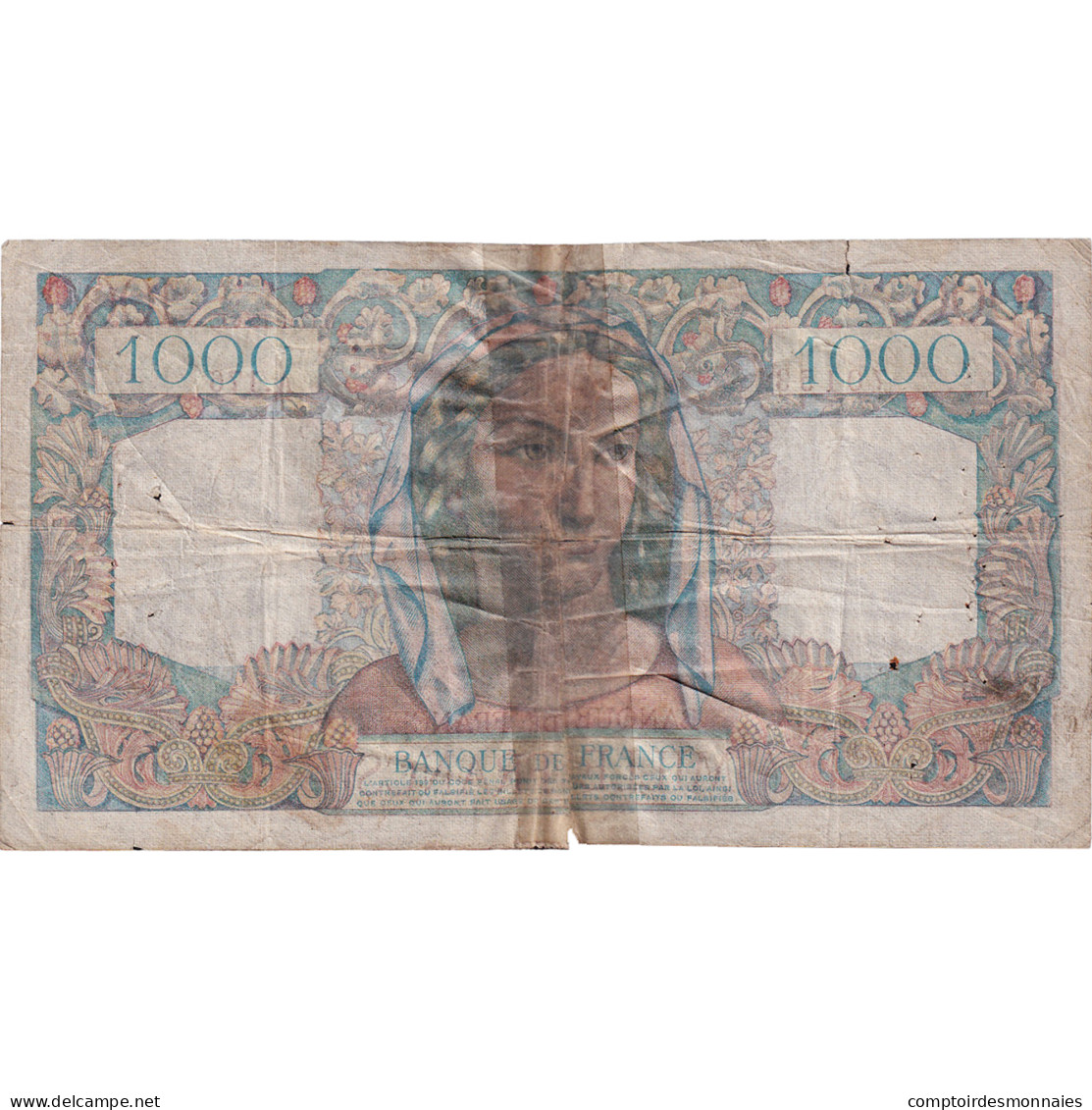 France, 1000 Francs, Minerve Et Hercule, 1946, A.176, TB+, Fayette:41.10 - 1 000 F 1945-1950 ''Minerve Et Hercule''