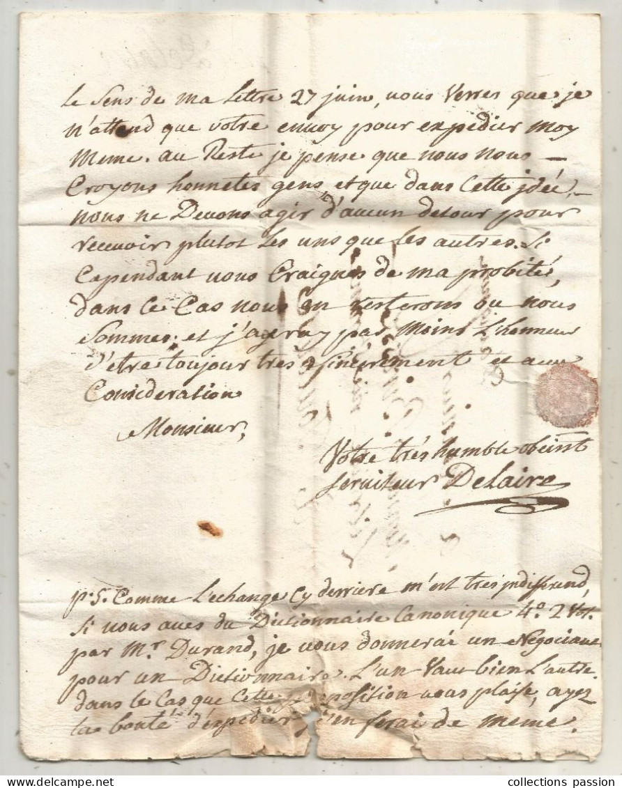 Lettre , Préphilatélie, Précurseurs XVIII E Siècle, 1764, AVIGNON, 3 Scans - 1701-1800: Précurseurs XVIII