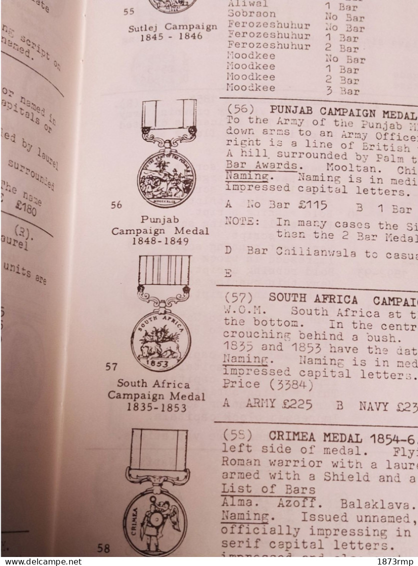 THE STANDARD CATALOGUE WAR MEDALS OF THE WORLD, LIVRE CATALOGUE  MEDAILLES - Groot-Brittannië