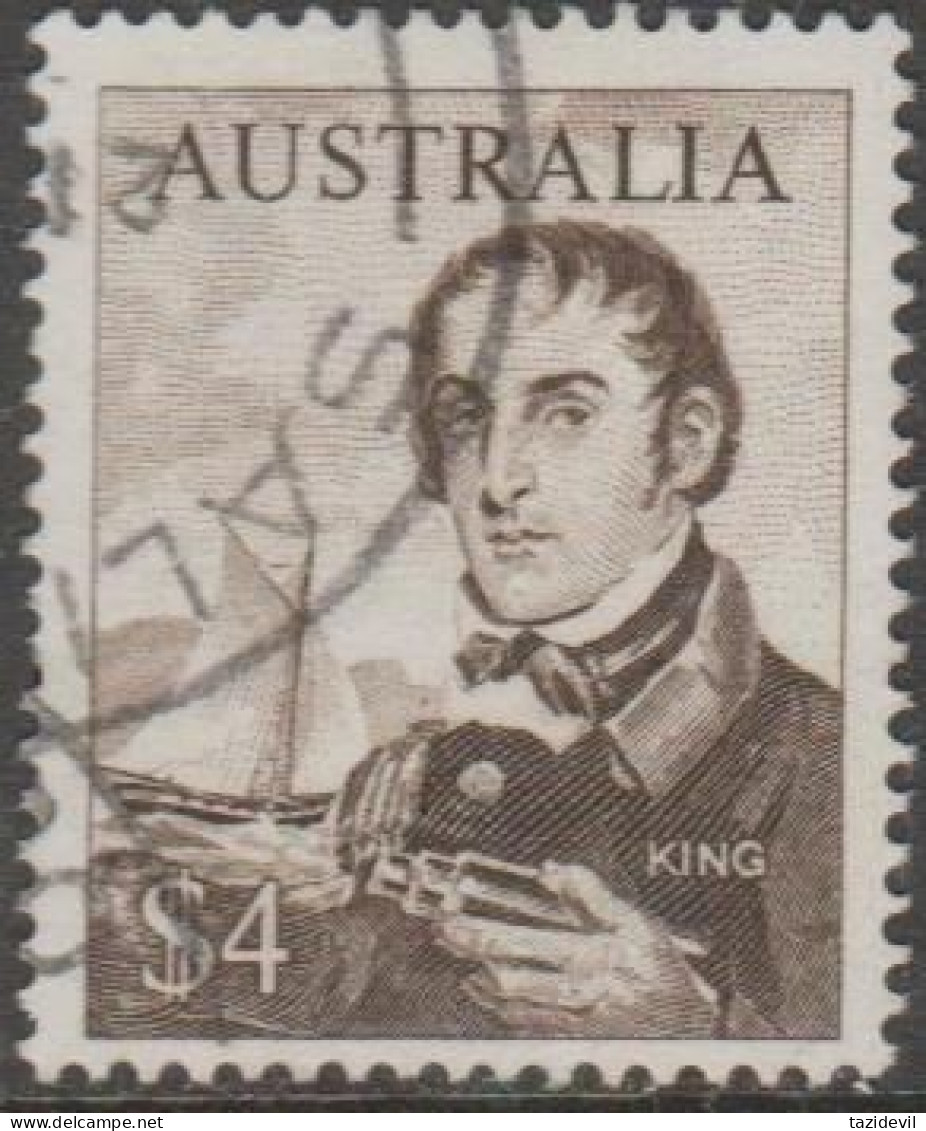 AUSTRALIA - USED 1966 $4.00 Phillip Parker King - Navigator - Used Stamps
