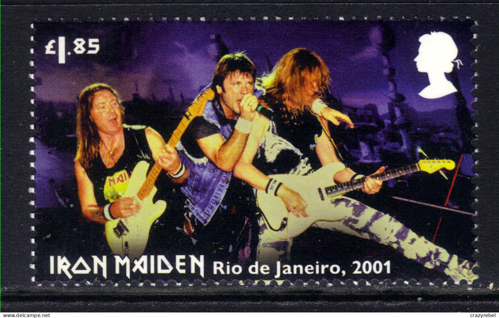 GB 2023 QE2 £1.85 Iron Maiden Tour Rio De Janeiro 2001 Umm ( H875 ) - Unused Stamps