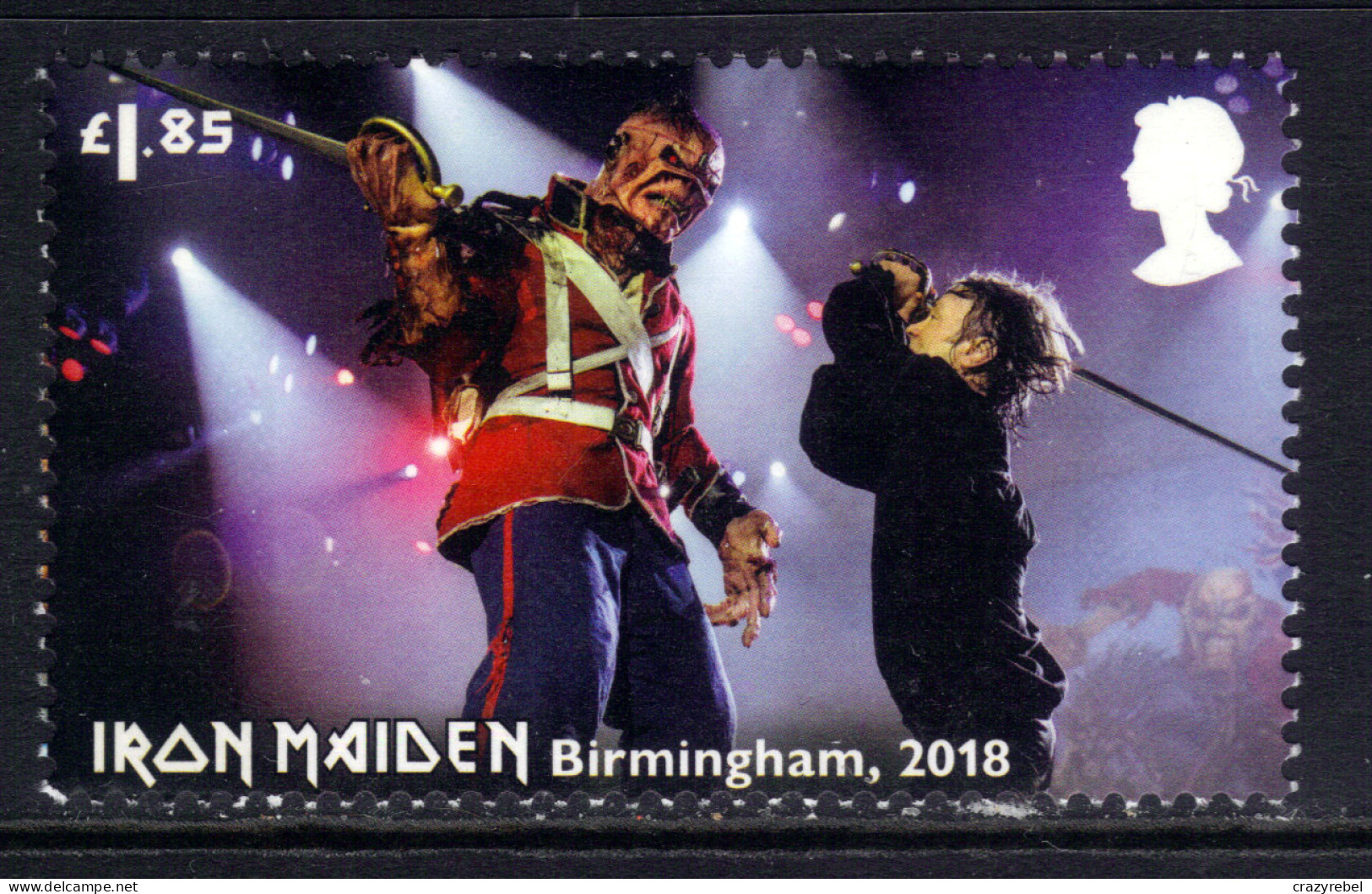 GB 2023 QE2 £1.85 Iron Maiden Tour Birmingham 2018 Umm ( H965 ) - Ongebruikt