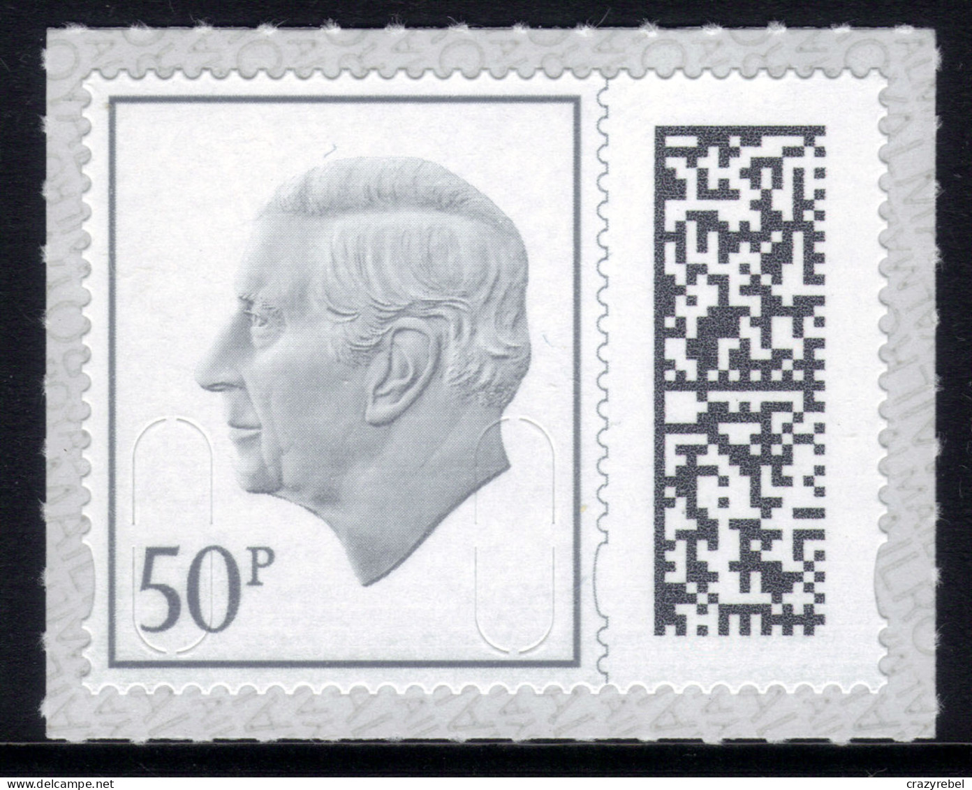 GB 2023 KC 3rd 50p Olive Barcoded Machin Umm MAIL ( K1145 ) - Ungebraucht