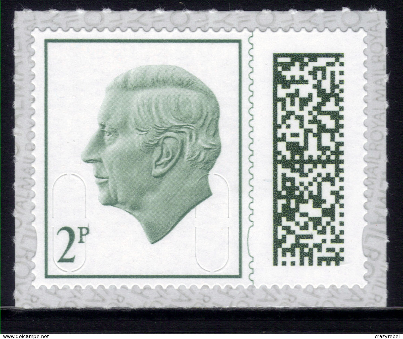 GB 2023 KC 3rd 2p Green Barcoded Machin Umm MAIL ( M1391 ) - Nuovi