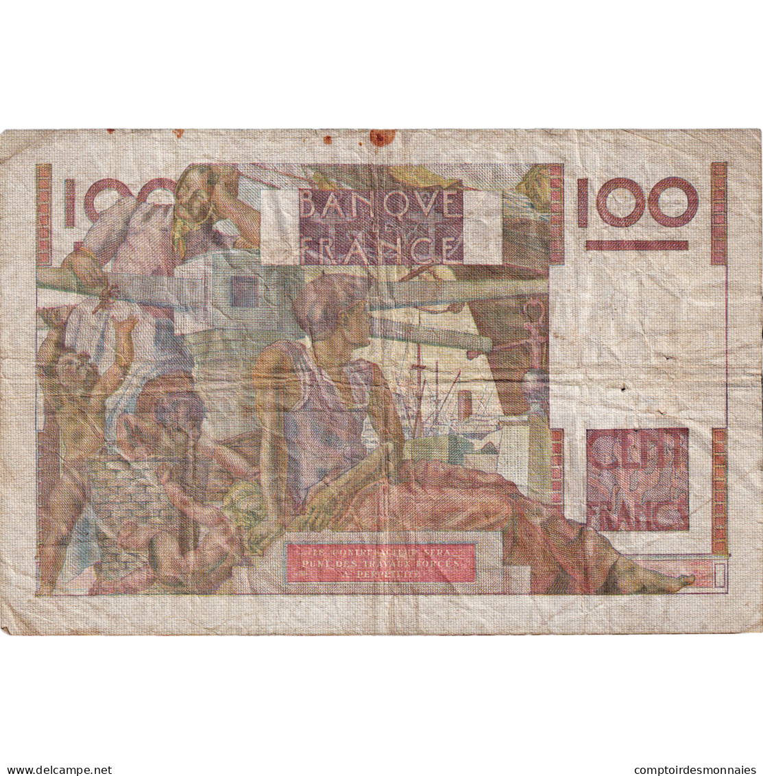 France, 100 Francs, Jeune Paysan, 1952, N.440, TB, Fayette:28.32, KM:128d - 100 F 1945-1954 ''Jeune Paysan''