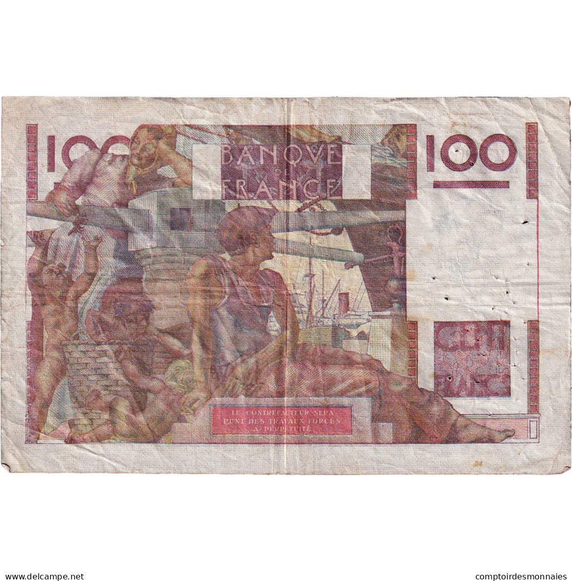 France, 100 Francs, Jeune Paysan, 1953, J 516, TB, KM:128d - 100 F 1945-1954 ''Jeune Paysan''