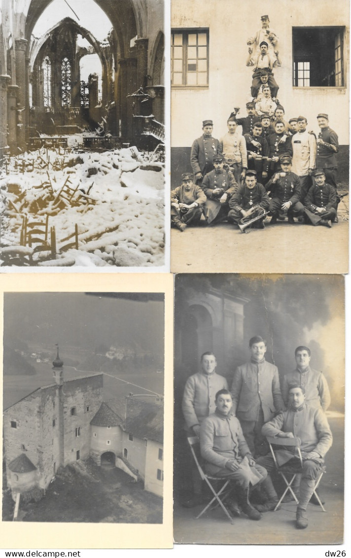 Lot De 24 "carte-photo" à Identifier (paysages, Groupes, Militaires...) Avec Quelques Inscriptions Au Verso - 5 - 99 Karten