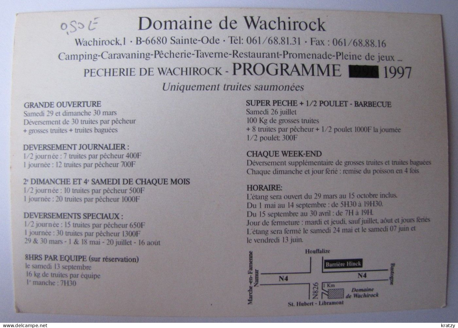 BELGIQUE - LUXEMBOURG - SAINTE-ODE - Domaine De Wachirock - Sainte-Ode