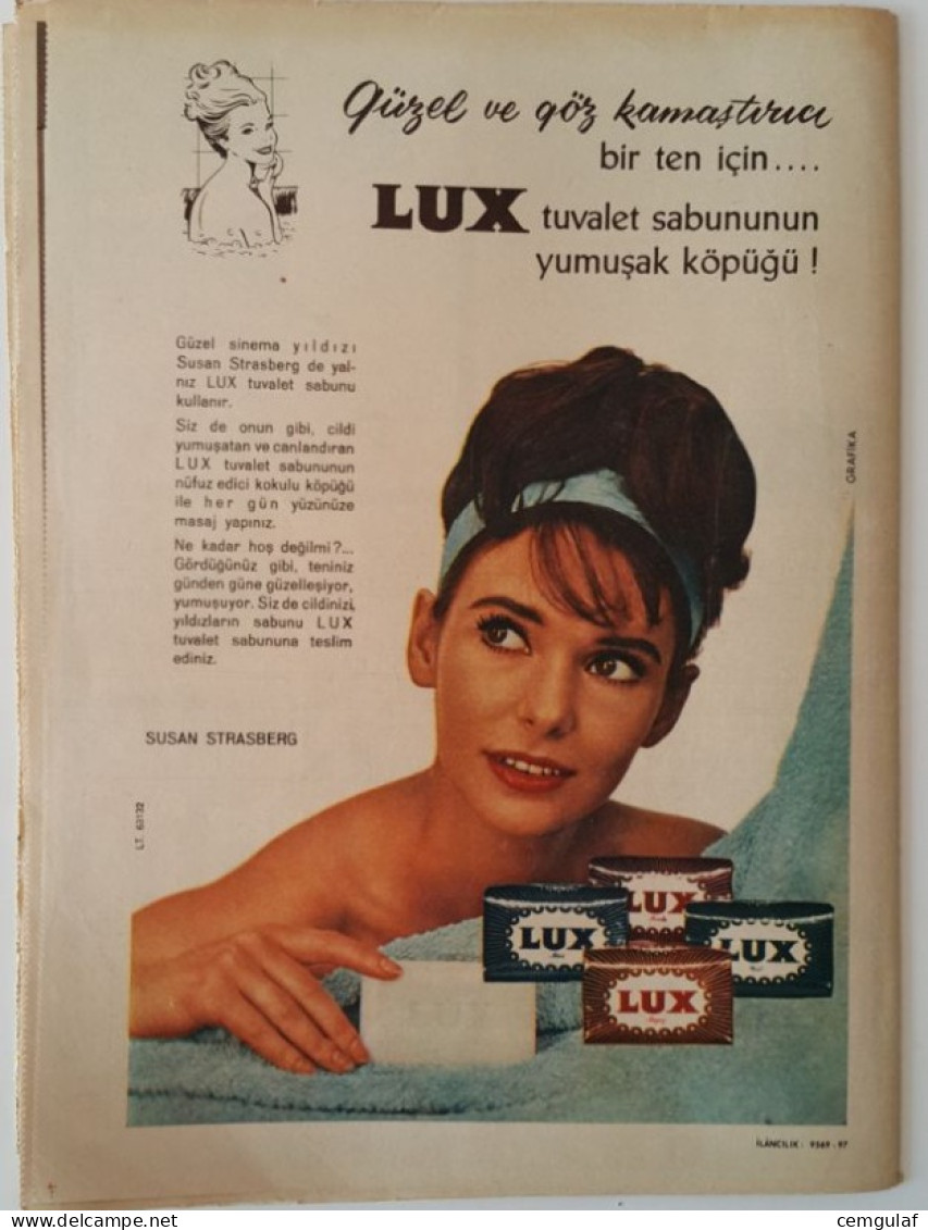 LIFE Magazine TURKISH EDITION (FASHION, CINEMA, NEWS,ADS) HAYAT 14/1963 Claudia CARDINALE - Kino & Fernsehen