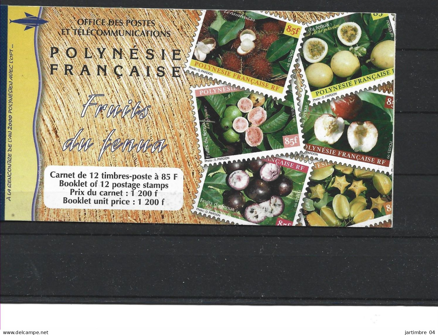 1999 POLYNESIE FRANCAISE Carnet 590-1 Ou 590-601** Fruits Du Fenua Côte 70.00 - Libretti