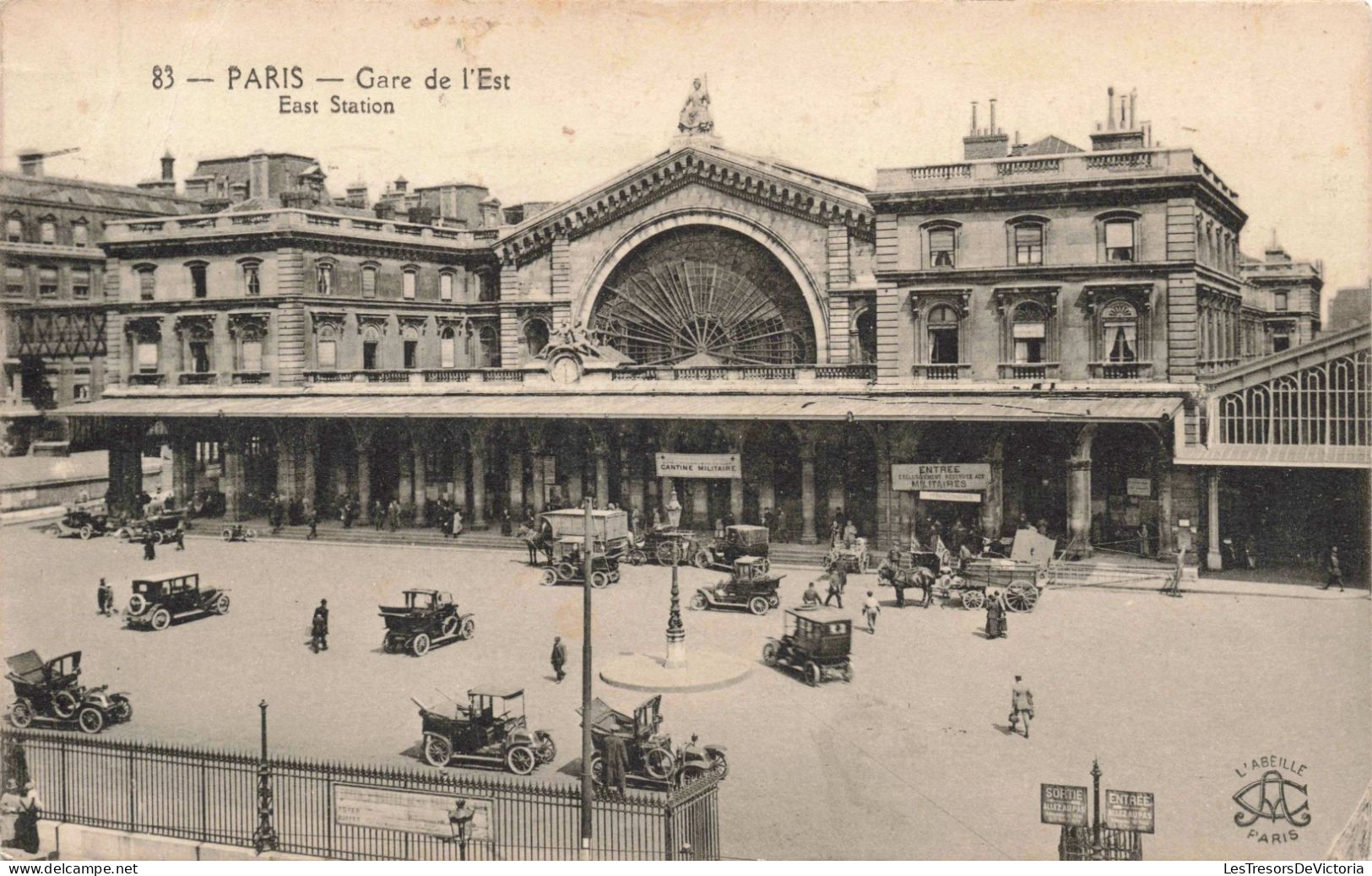 FRANCE - Paris - Gares De L'Est - Animé - Carte Postale Ancienne - Stations, Underground