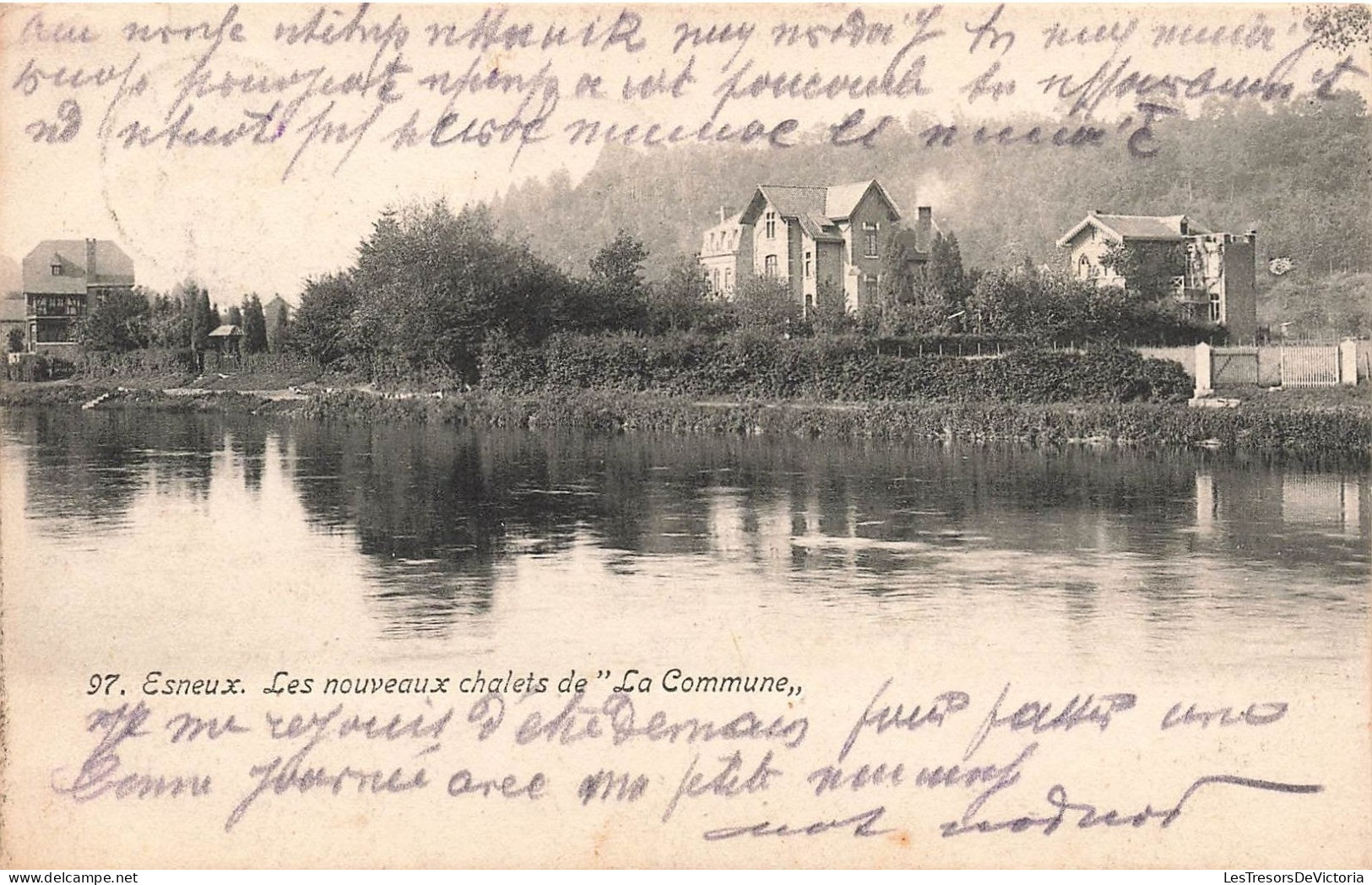 BELGIQUE - Esneux - Les Nouveaux Chalets De La Commune - Carte Postale Ancienne - Esneux