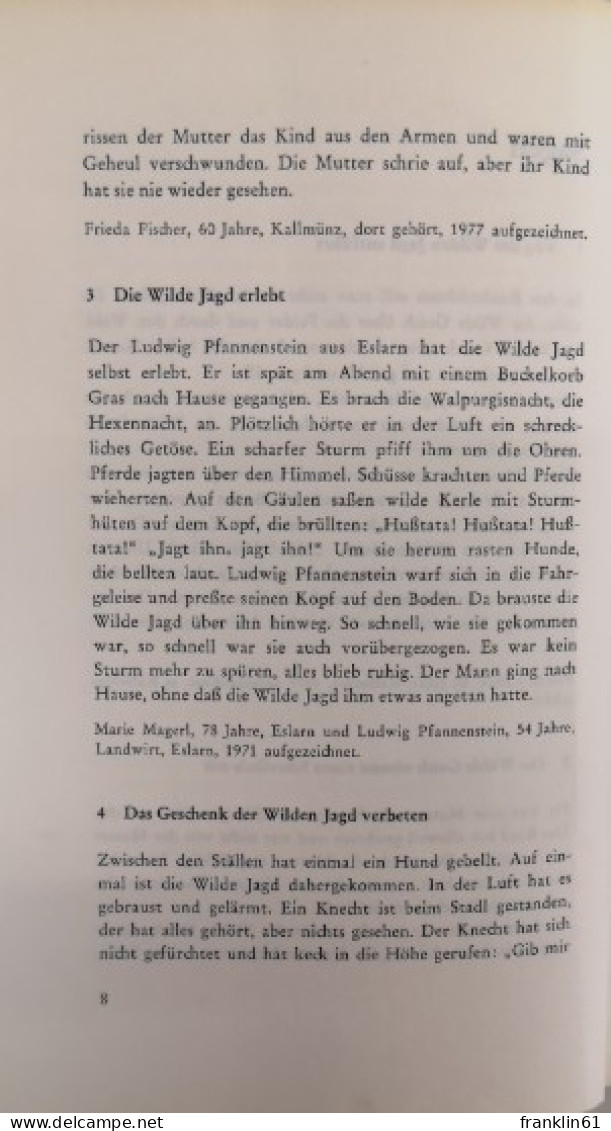 Märchen, Legenden Und Sagen Aus Der Oberpfalz; Teil: Bd. 2. - Racconti E Leggende