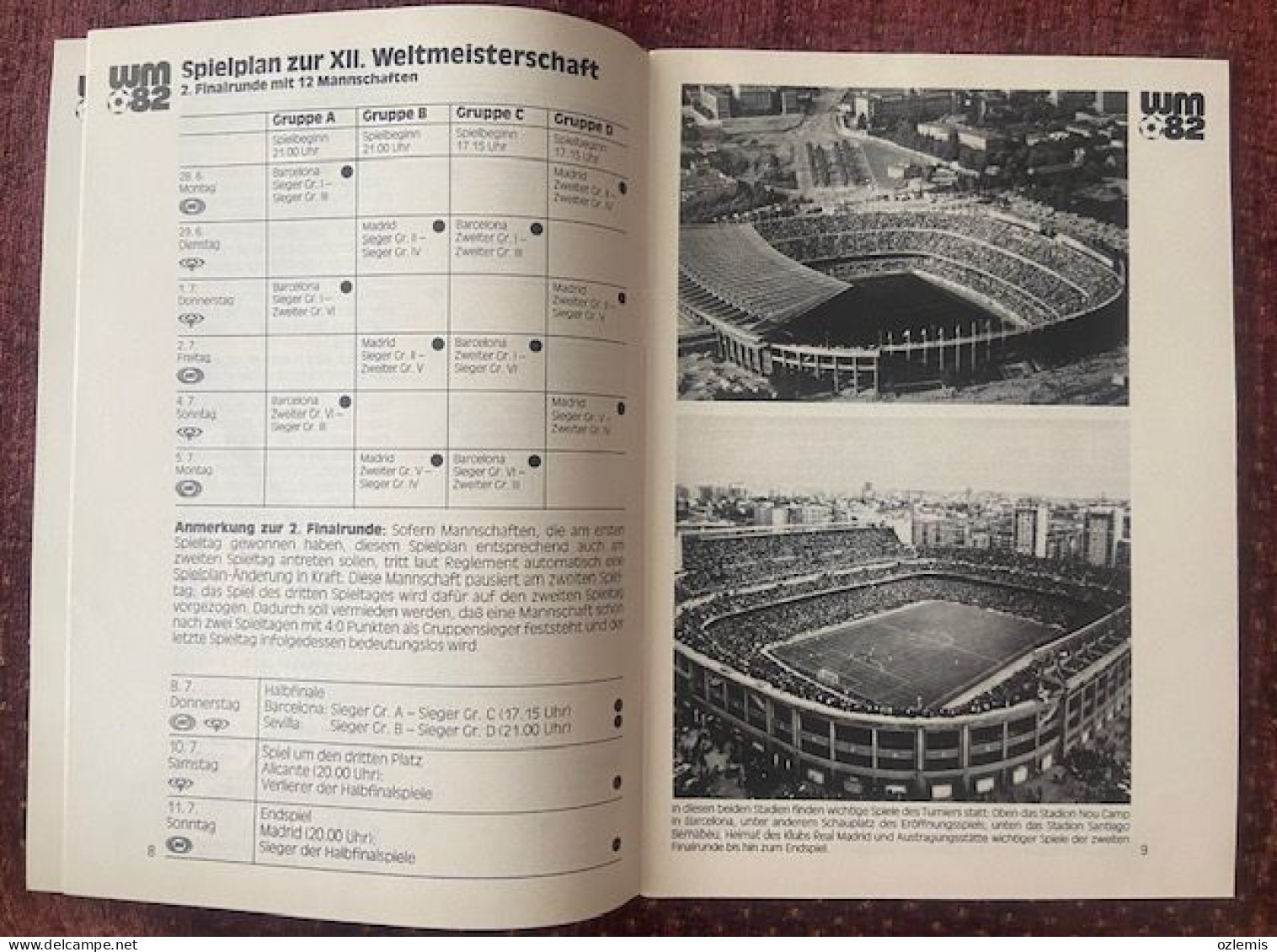 WM 82 ,FOOTBALL ,FESTIVAL ,13.6-11.7.1982 ,JUPP DERWALL, - Sports