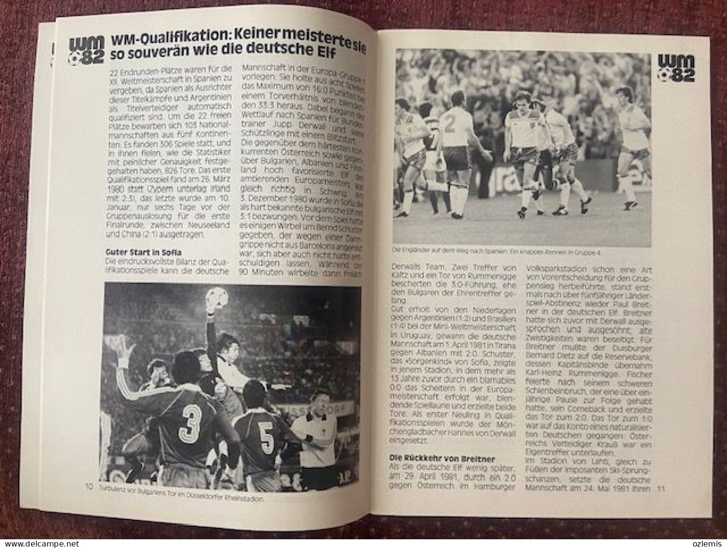 WM 82 ,FOOTBALL ,FESTIVAL ,13.6-11.7.1982 ,JUPP DERWALL, - Sports