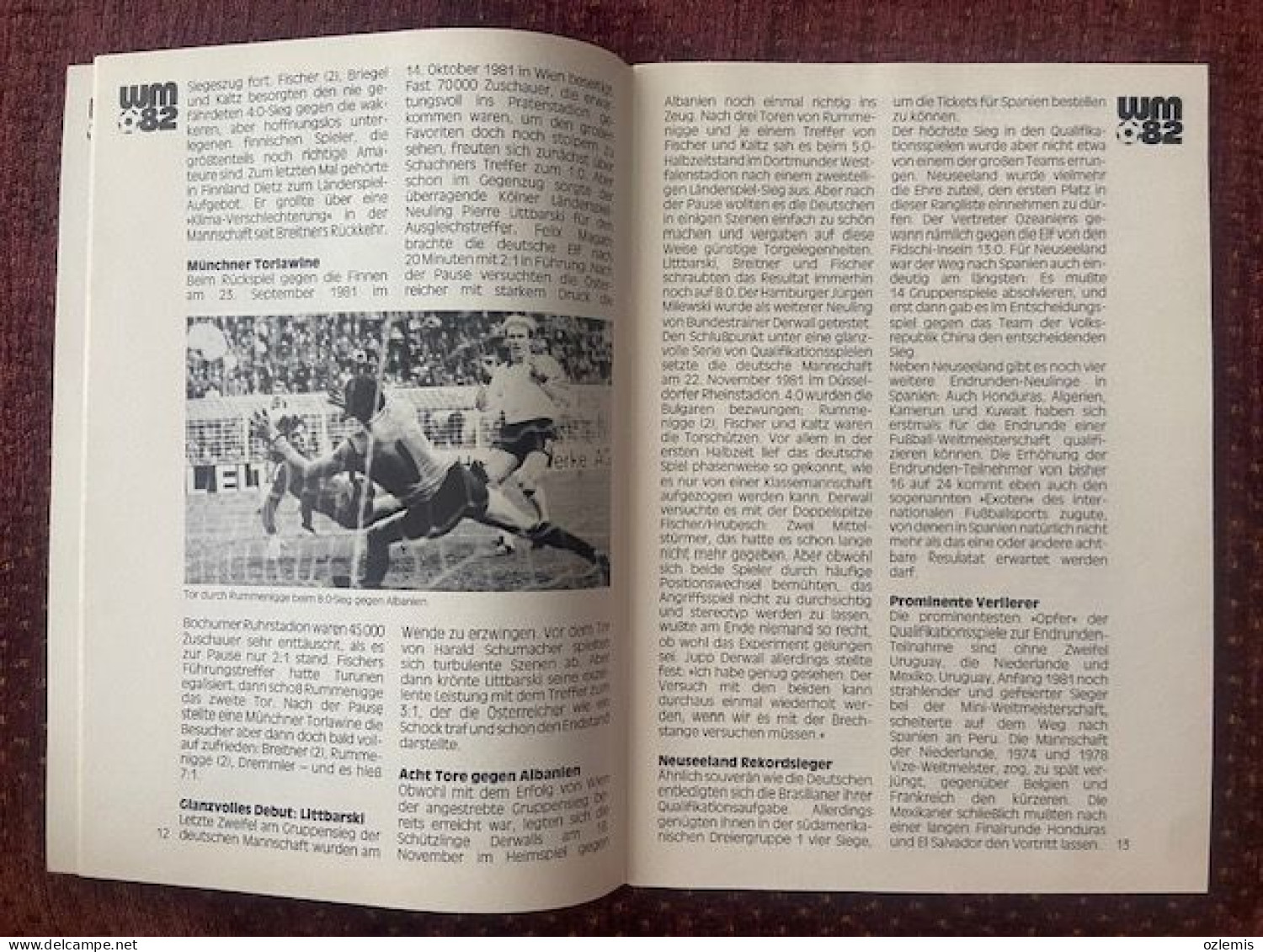 WM 82 ,FOOTBALL ,FESTIVAL ,13.6-11.7.1982 ,JUPP DERWALL, - Sport