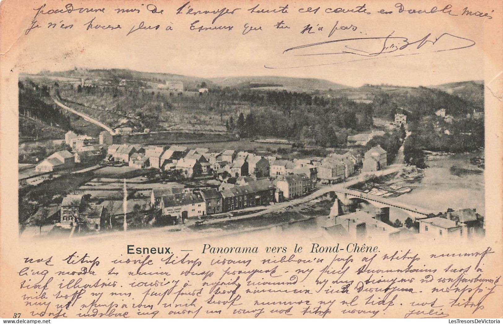 BELGIQUE - Esneux - Panorama Vers Le Rond-Chêne - Carte Postale Ancienne - Esneux