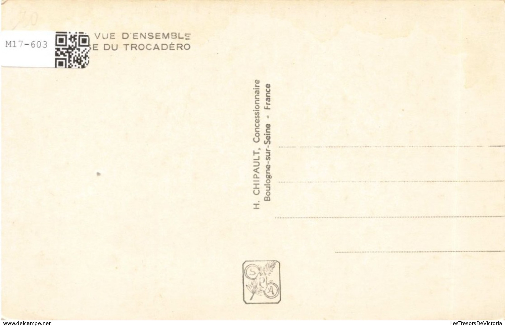 FRANCE - Paris - Vue D'ensemble Prise Du Trocadéro - Carte Postale Ancienne - Expositions
