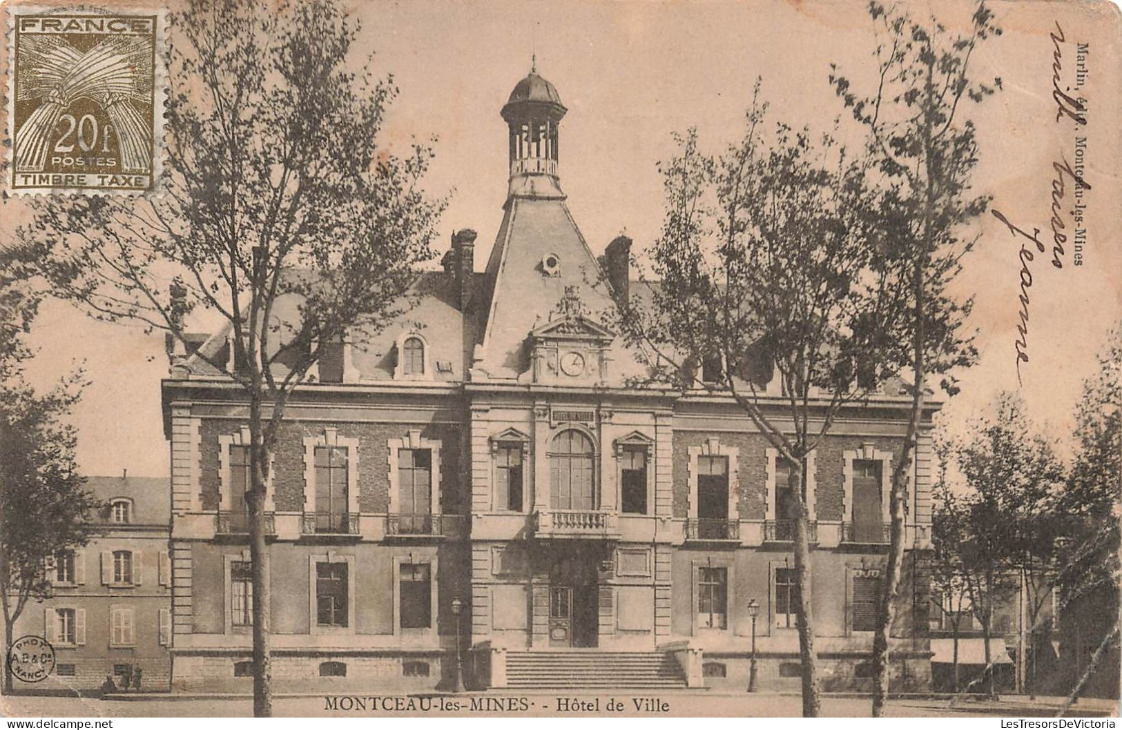 FRANCE - Montceau Les Mines - Hôtel De Ville - Carte Postale Ancienne - Montceau Les Mines