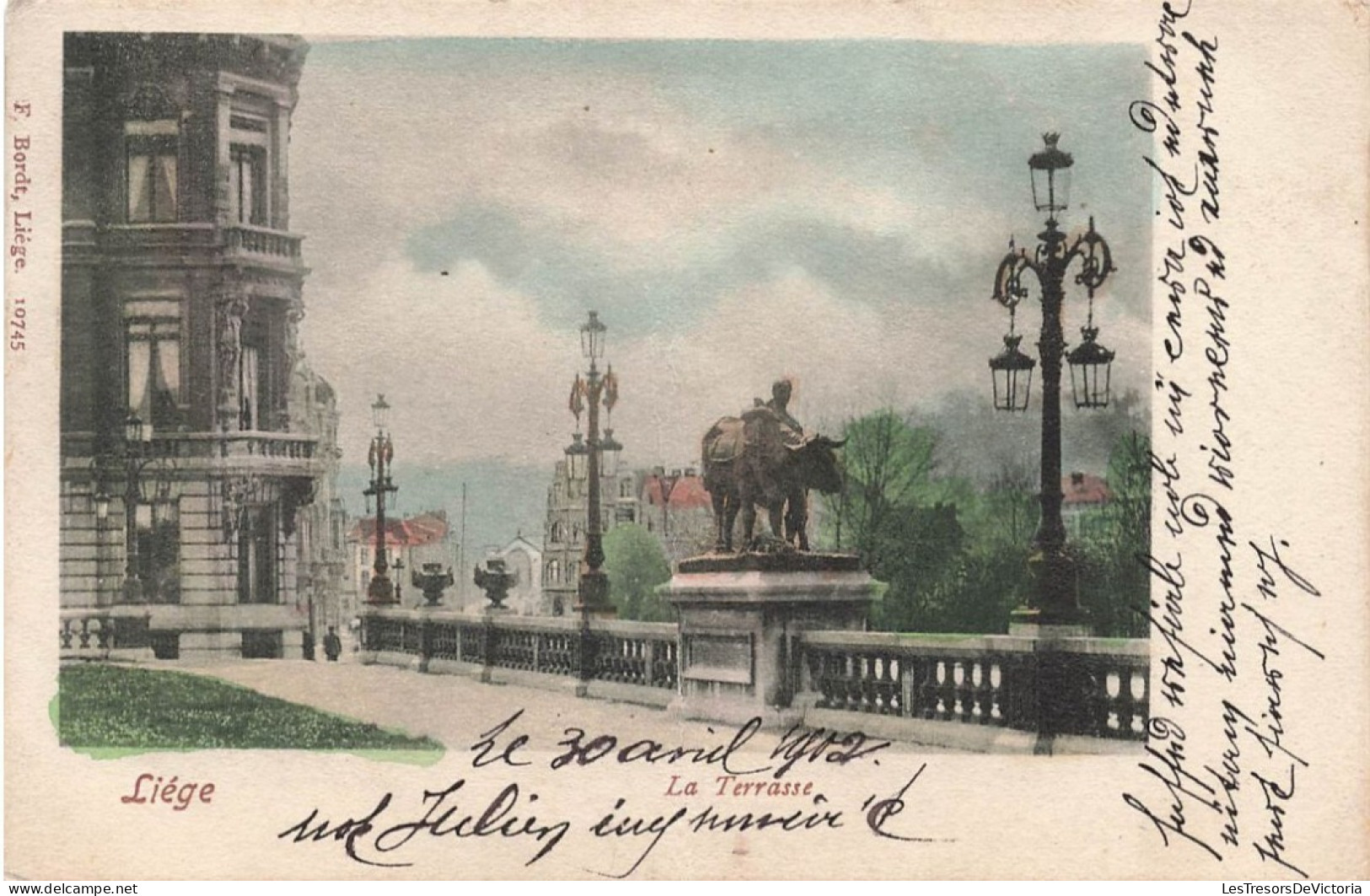 BELGIQUE - Liège - La Terrasse - Colorisé - Carte Postale Ancienne - Liege