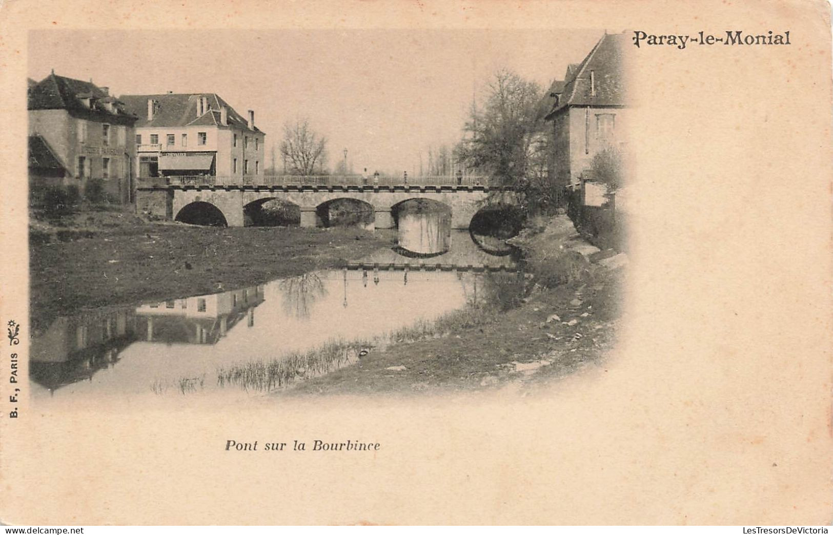 FRANCE - Paray Le Monial - Pont Sur La Bourbine - Carte Postale Ancienne - Paray Le Monial