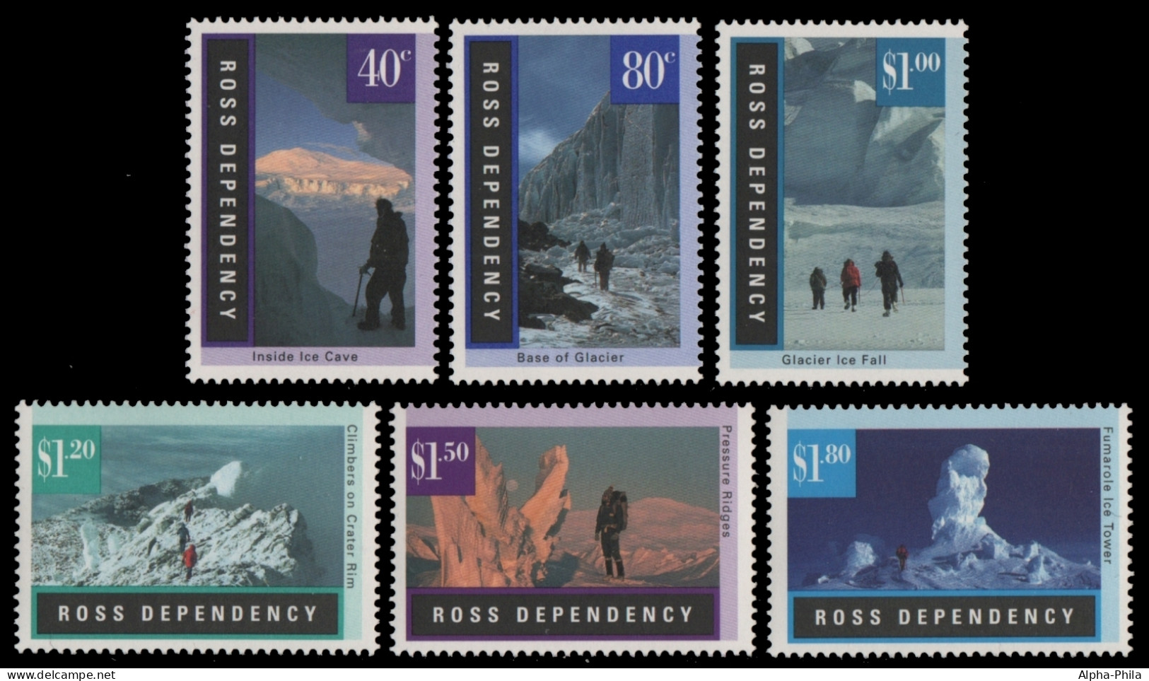 Ross-Gebiet 1996 - Mi-Nr. 38-43 ** - MNH - Landscapes / Landschaften - Unused Stamps