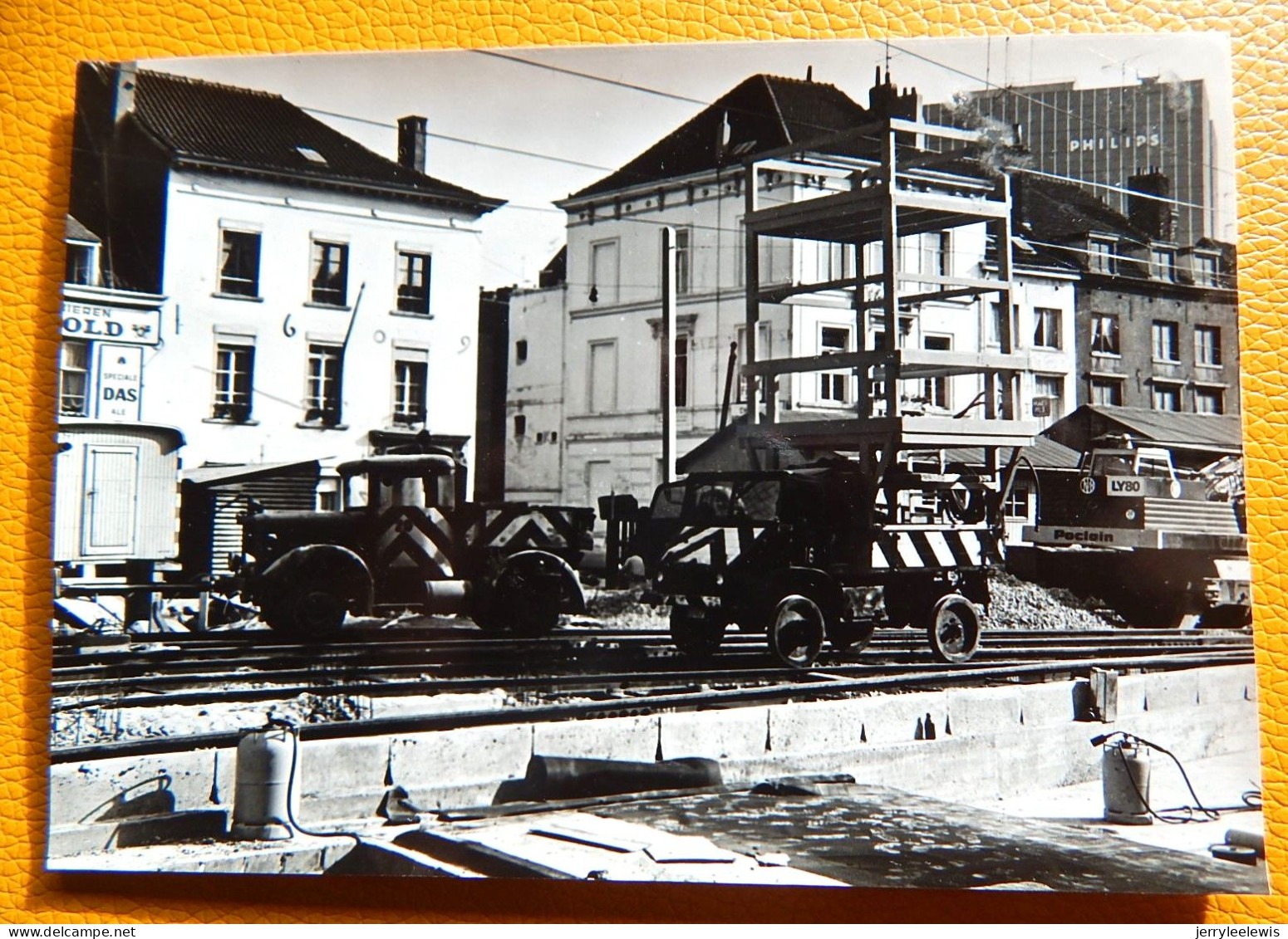 BRUXELLES - Travaux Du Pré-métro,  Inauguré En 1969 -  (Photo R. TEMMERMAN) -  (9 X 13 Cm) - Vervoer (ondergronds)