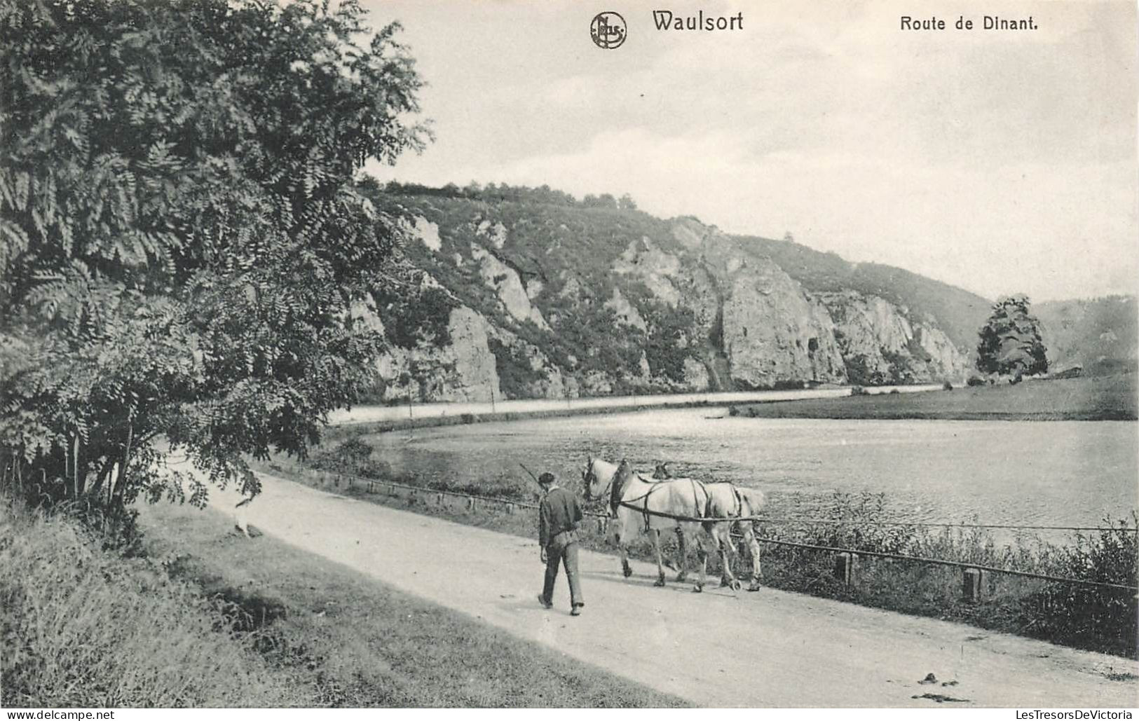 BELGIQUE - Waulsort - Route De Dinant - Carte Postale Ancienne - Hastiere