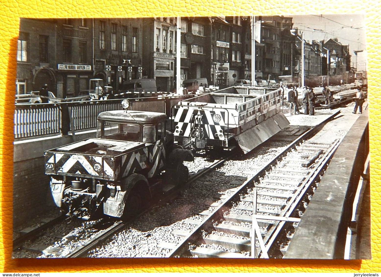 BRUXELLES - Travaux Du Pré-métro,  Inauguré En 1969 -  (Photo R. TEMMERMAN) -  (9 X 13 Cm) - Transport Urbain Souterrain