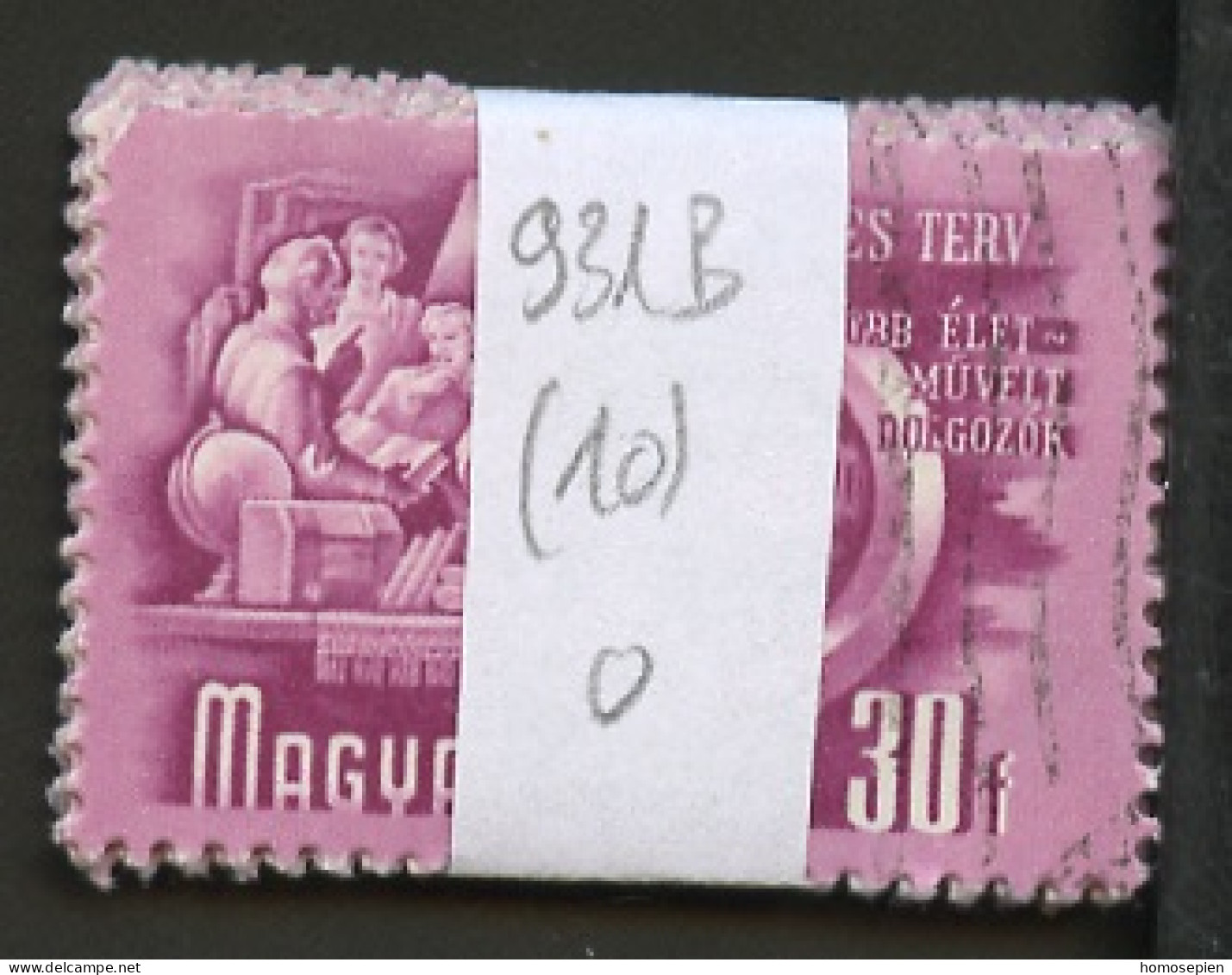 Hongrie - Hungary - Ungarn Lot 1950 Y&T N°931B - Michel N°1073 (o) - 30fi Foyer Culturel - Lot De 10 Timbres - Collections