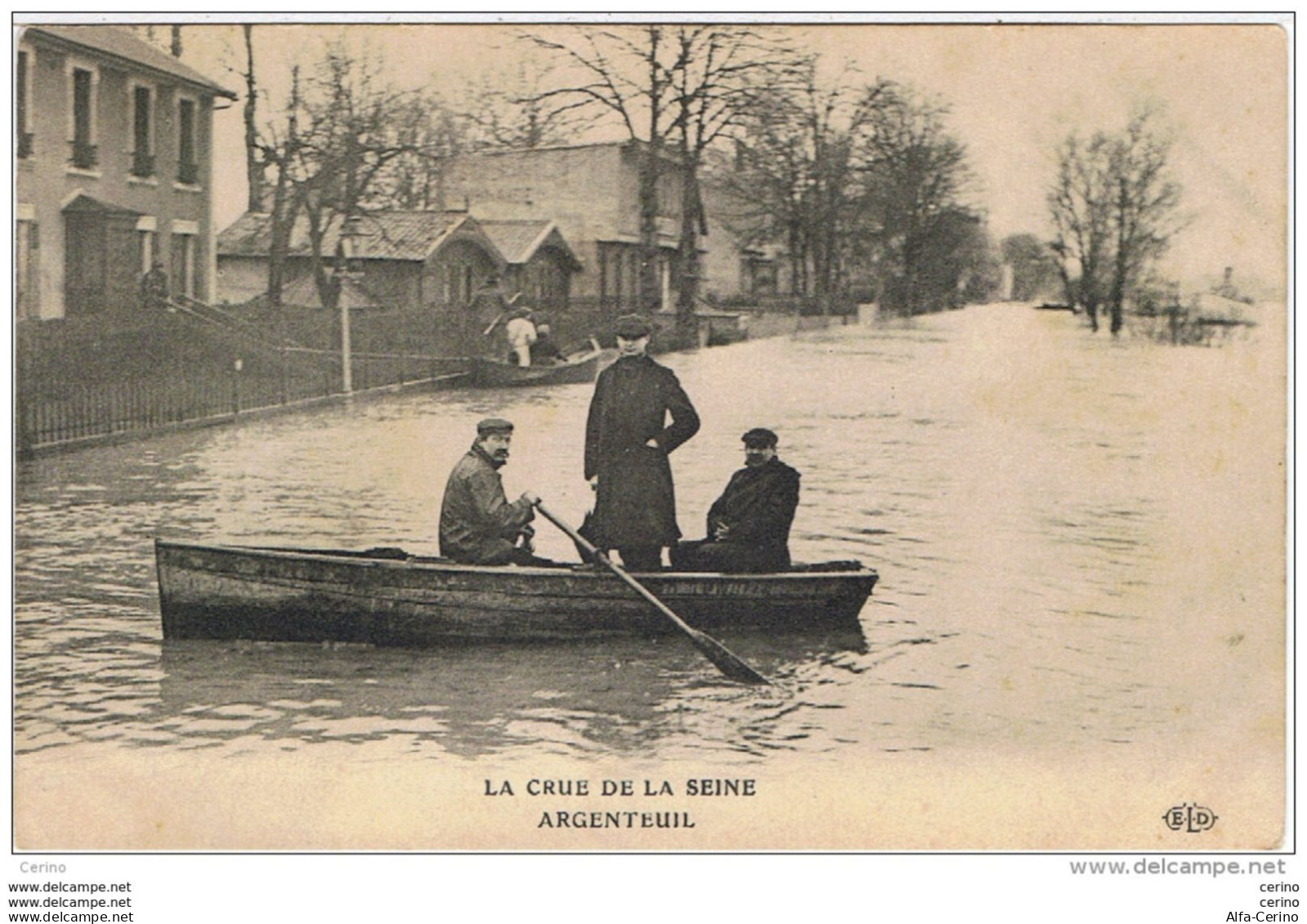 ARGENTEUIL:  LA  CRUE  DE  LA  SEINE  -  FP - Floods