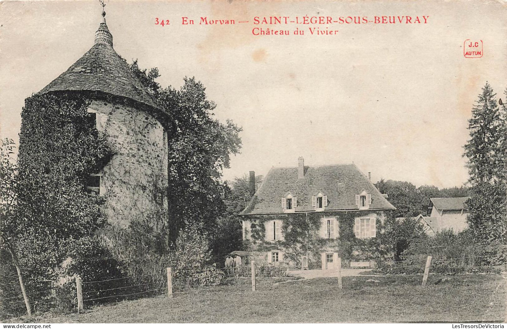 FRANCE - En Morvan - Saint Leger Sous Beuvray - Château Du Vivier - Carte Postale Ancienne - Paray Le Monial