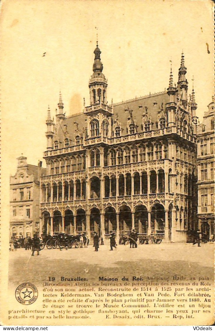 Belgique - Bruxelles - Grand'Place - Maison Du Roi - Marktpleinen, Pleinen