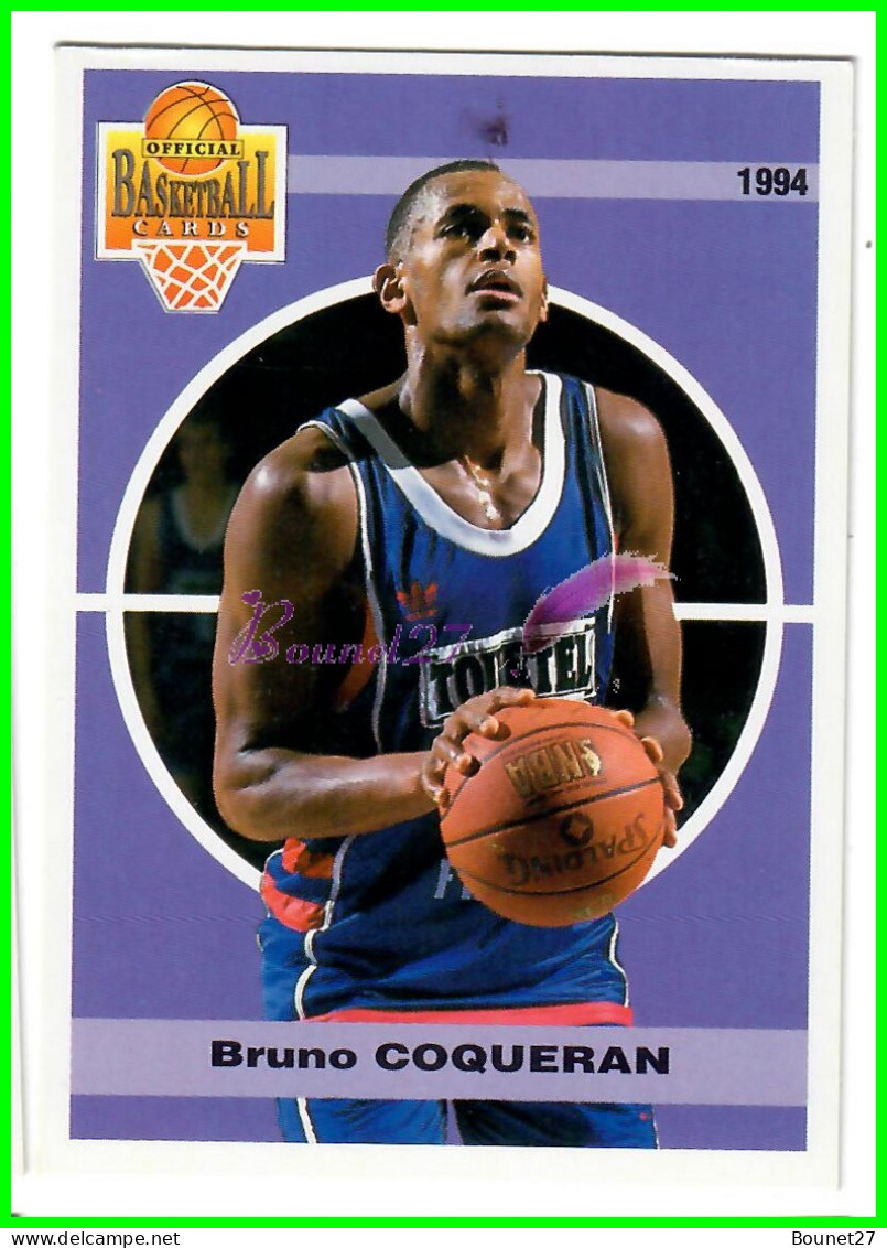 Carte Cards PANINI Sport BASKETBALL BASKET 1994 - N° 30 Bruno COQUERAN Cholet Villeurbanne  - Autres & Non Classés