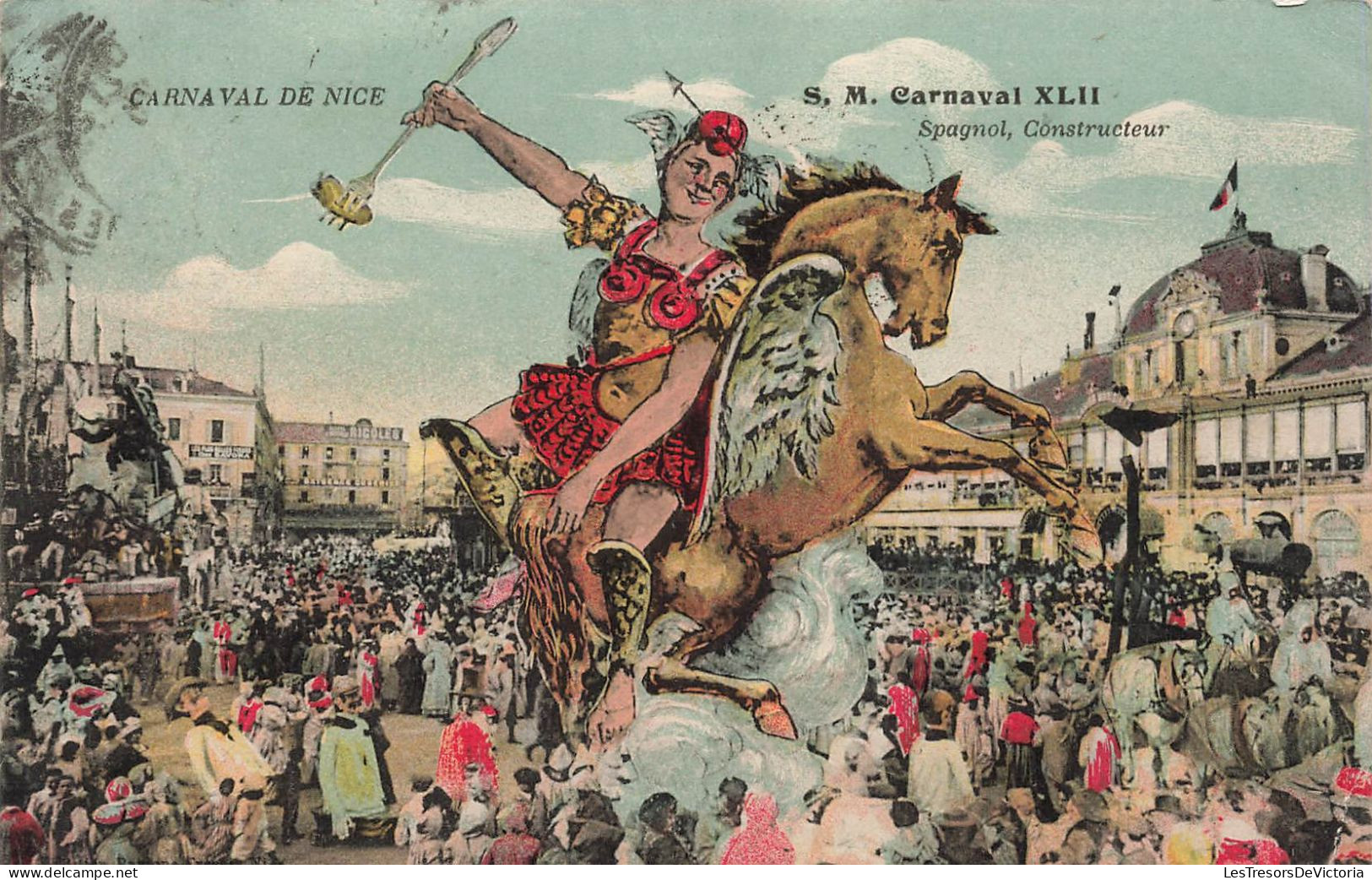 FRANCE - Nice - Carnaval De Nice - Spagnol - Constructeur - Colorisé - Animé - Carte Postale Ancienne - Karneval