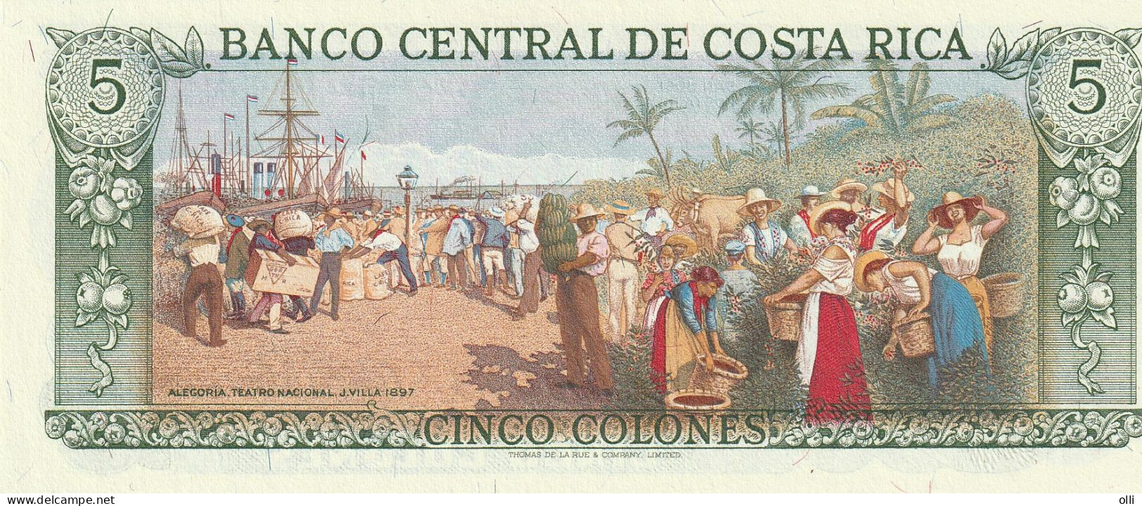 Costa Rica 5 Colones 1983 Km-236d UNC - Costa Rica