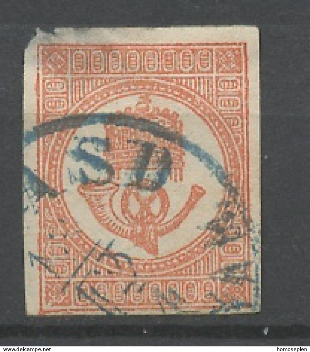 Hongrie - Hungary - Ungarn Journaux 1871 Y&T N°J1 - Michel N°ZM1 (o) - 1k Couronne Et Cor Postal - Zeitungsmarken