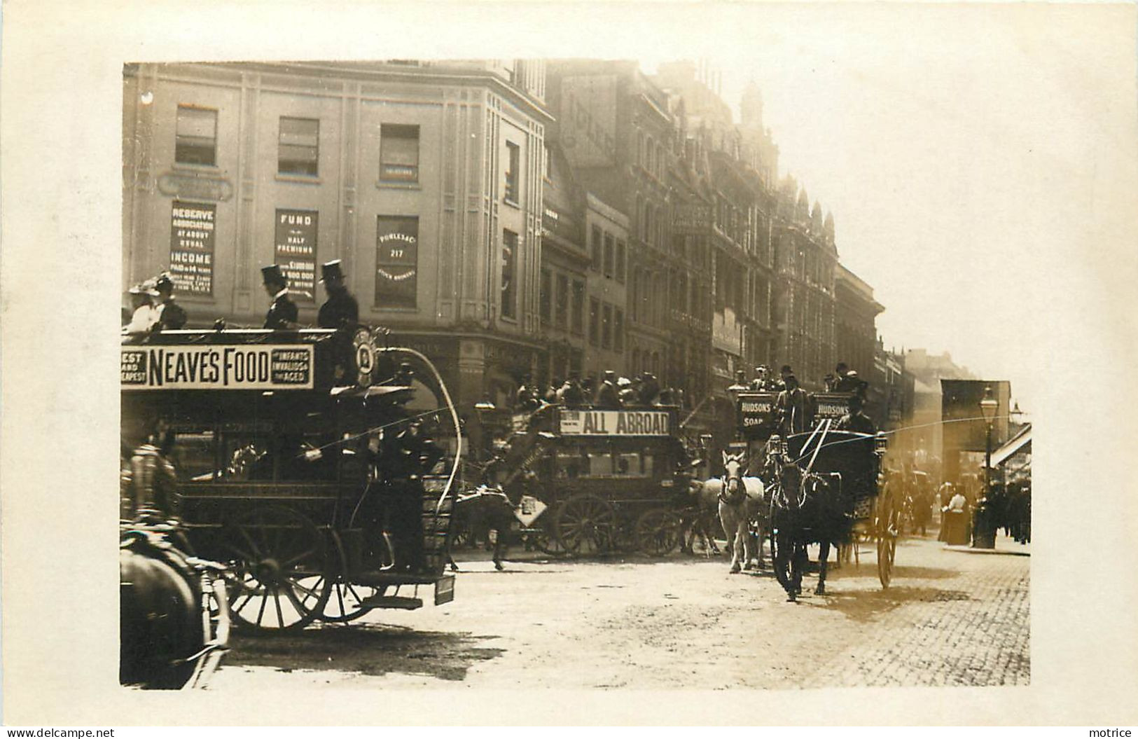 LONDRES / LONDON - Piccadilly En 1897, Carte Photo Vers 1900. - Piccadilly Circus