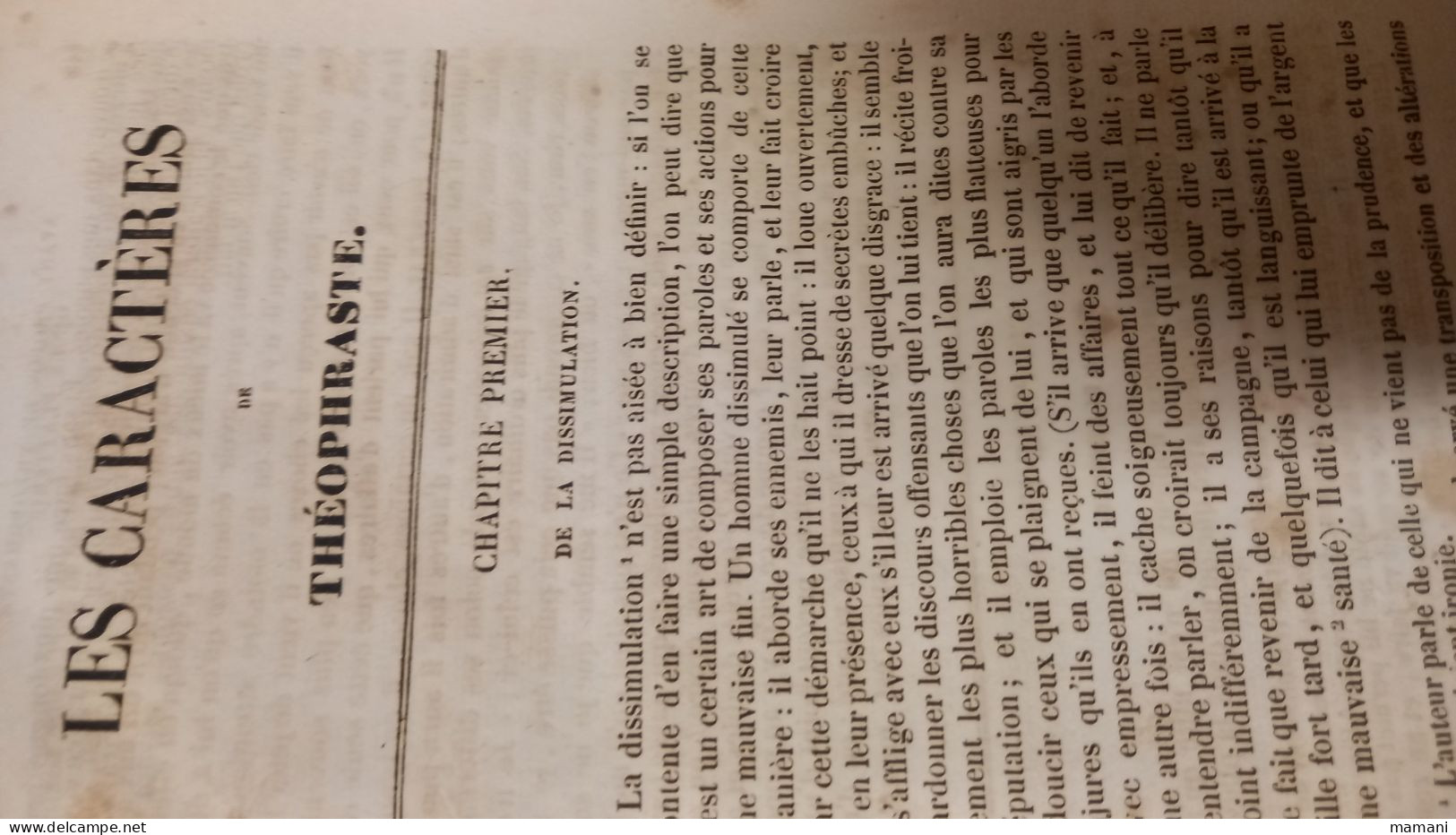 Les caracteres de La bruyère -offert a un eleve par l'institution BELLAGUET en 1856