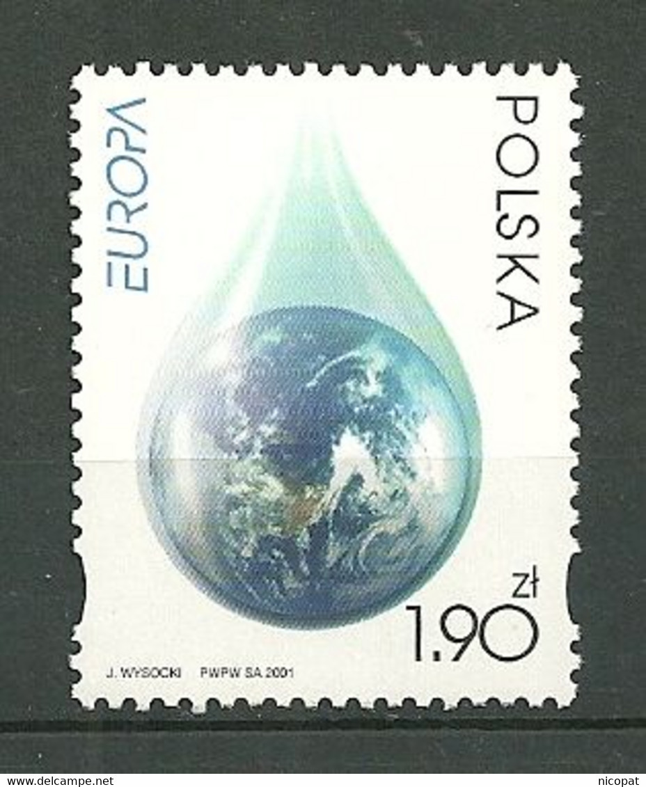 POLAND MNH ** 3656 Europa L'eau La Terre Dans Un Goutte D'eau - Ungebraucht