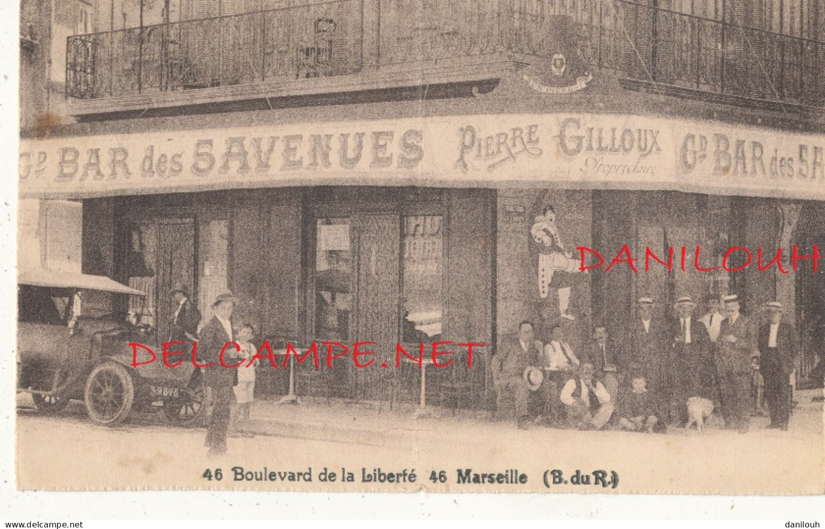 13 // MARSEILLE    Bar Des 5 AVENUES / 46 Bd De La Liberté / Pierre Gilloux Propriétaire ** - Cinq Avenues, Chave, Blancarde, Chutes Lavies