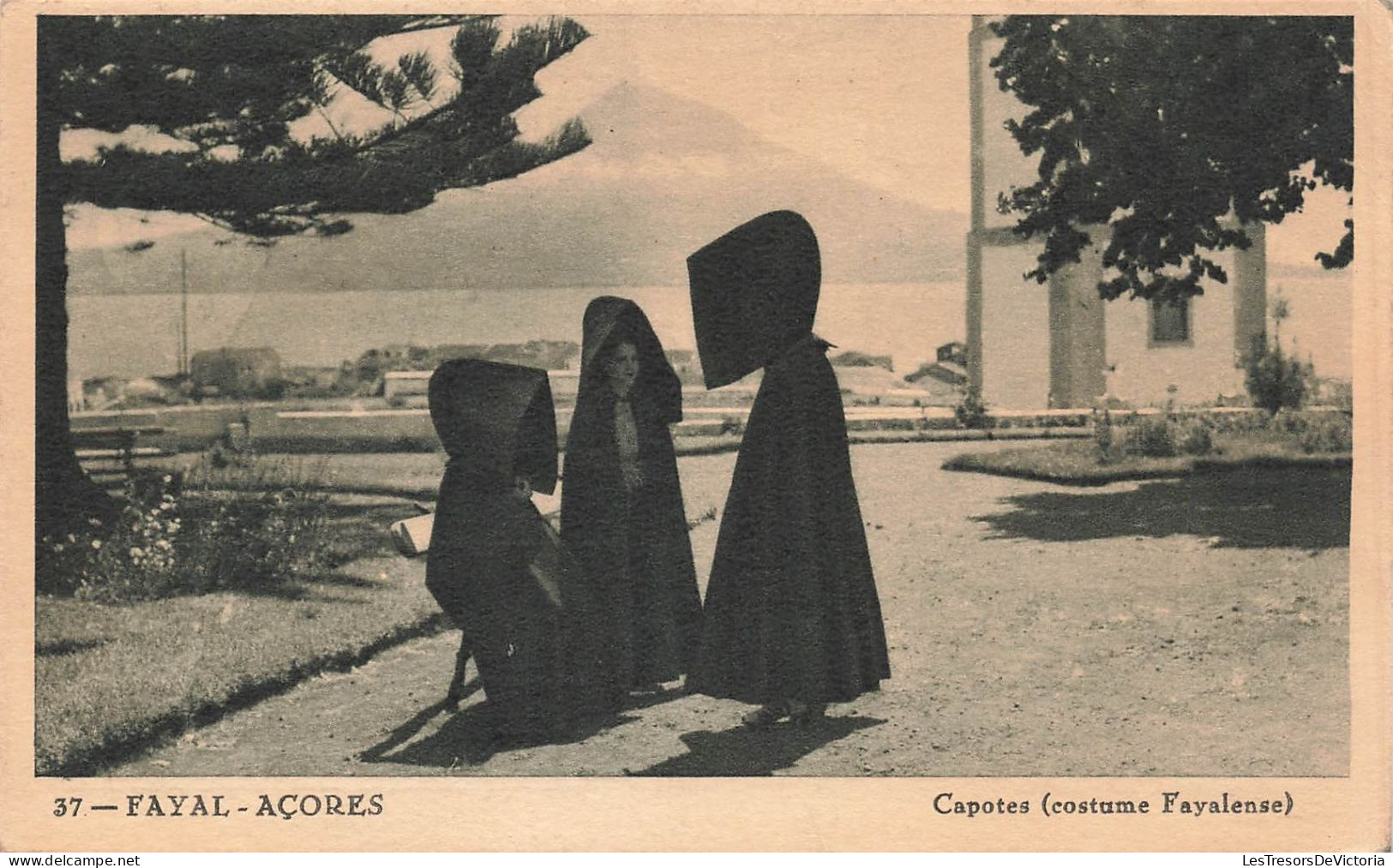 PORTUGAL - Fayal - Açores -  Capotes - Costume Fayalense - Carte Postale Ancienne - Açores