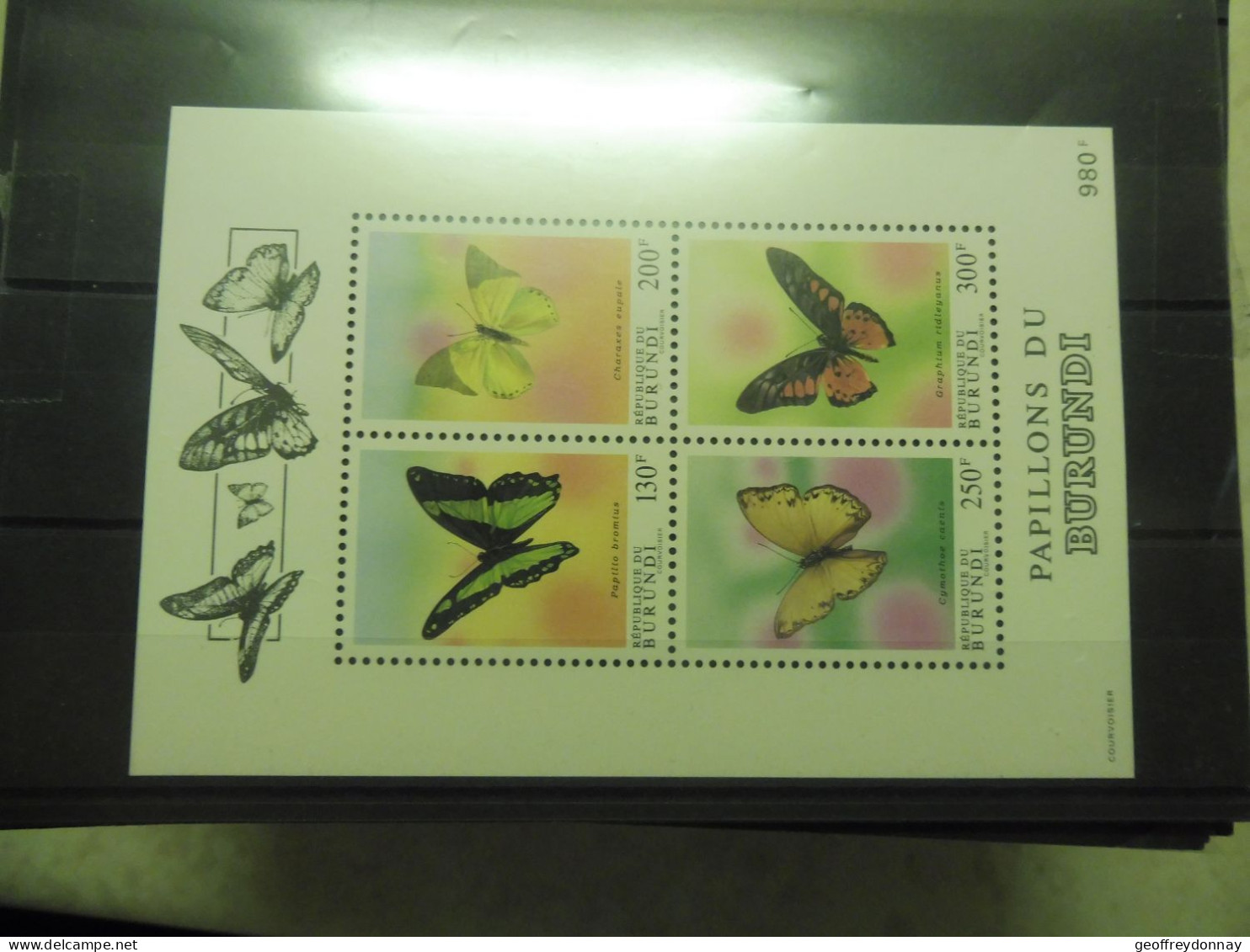 Papillon - Vlinder - Butterfly Mnh Neuf ** Bl 132 Burundi Blok / Bloc - Neufs