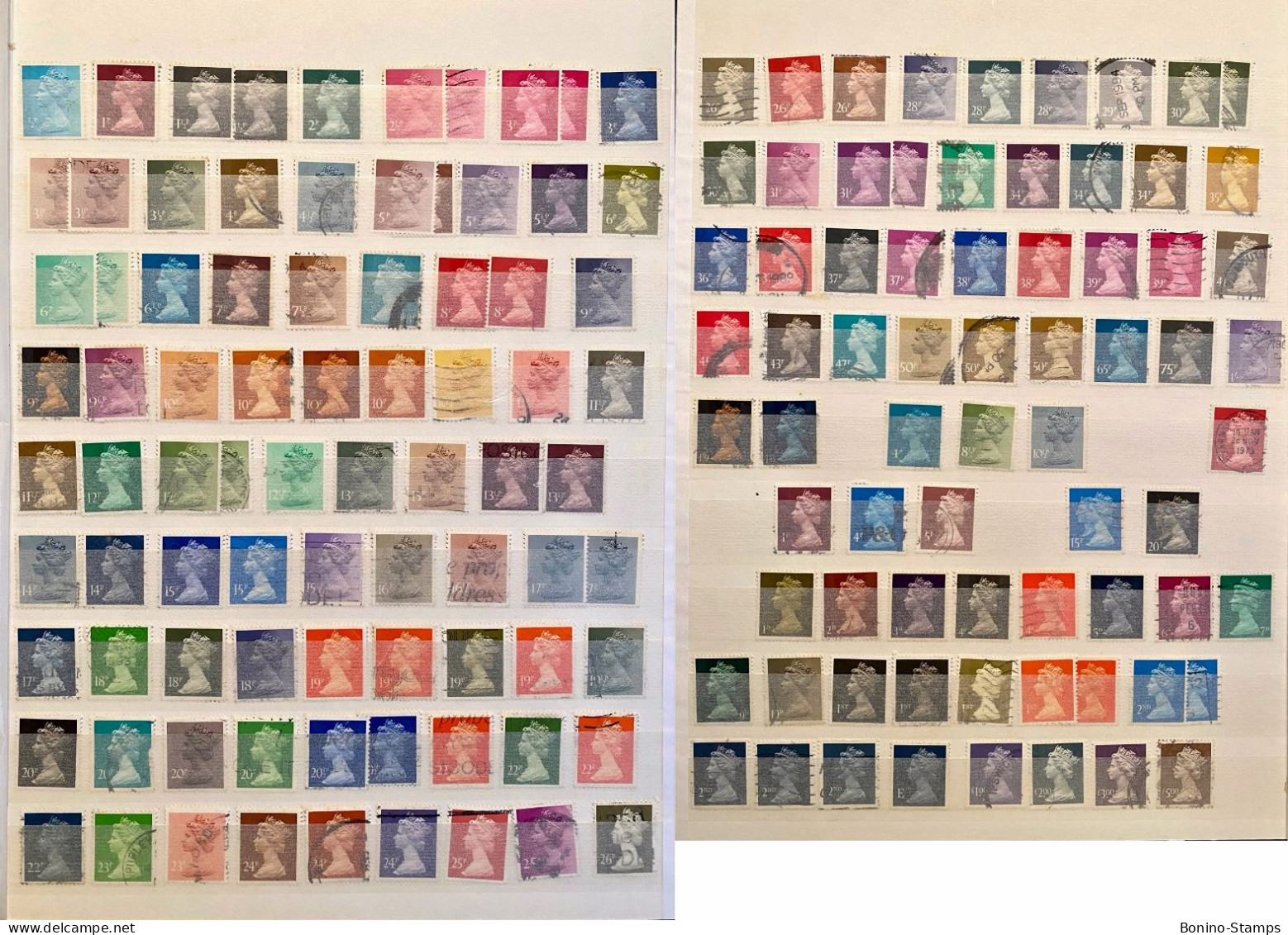 (0005) INGHILTERRA 1880-2000 - Collection (about 1.000 stamps) - F.U. [ALBUM]